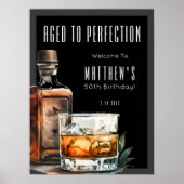 Aged To Perfection Birthday Party Poster (Vorne)