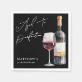 Aged To Perfection Birthday Party Serviette (Vorderseite)