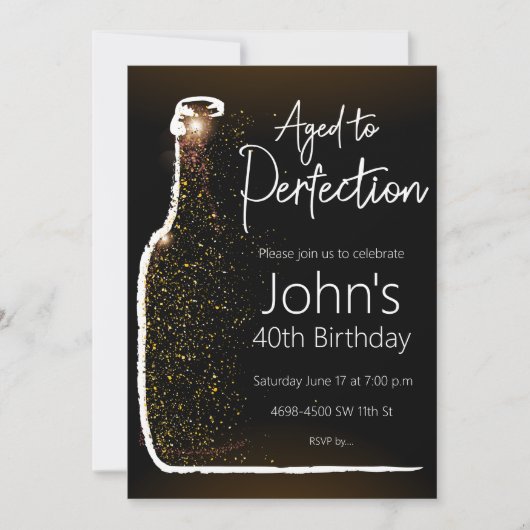 Aged to Perfection Einladung (Vorderseite)