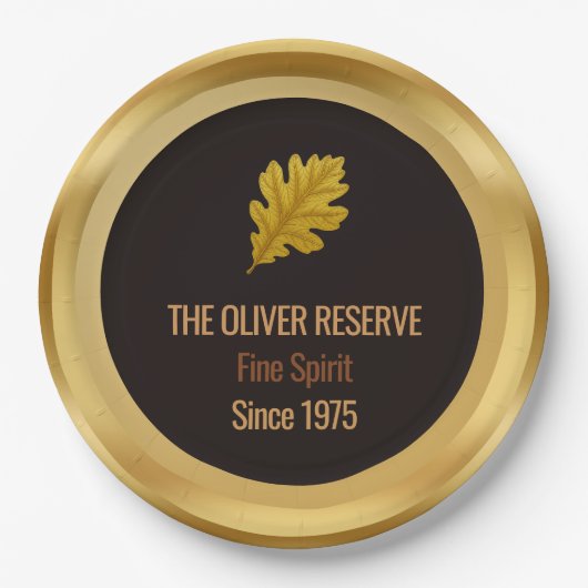 Aged to Perfection Gold Edition Whisky Celebration Pappteller (Vorderseite)