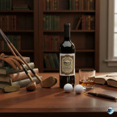 Aged to Perfection Golf Personalized Funny Golf  Weinetikett