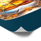 Aged to Perfection Men 70th Whiskey Birthday Poster (Ecke)