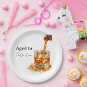 Aged To Perfection Men’s Birthday Party Pappteller (Party)