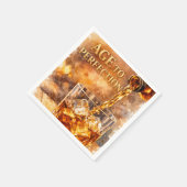 Aged To Perfection Men’s Birthday Party Serviette (Ecke)