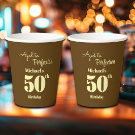 Aged to Perfection Men's 50th Birthday Pappbecher