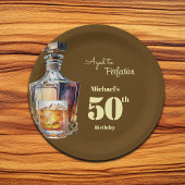 Aged to Perfection Men's 50th Whiskey Birthday Pappteller