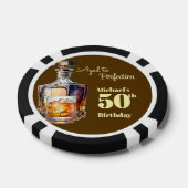 Aged to Perfection Men's 50th Whiskey Birthday Pokerchips (Einzeln)