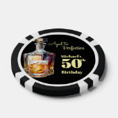 Aged to Perfection Men's 50th Whiskey Birthday  Pokerchips (Einzeln)