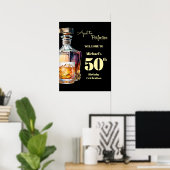 Aged to Perfection Men's 50th Whiskey Birthday Poster (Heimbüro)