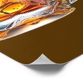 Aged to Perfection Men's 50th Whiskey Birthday Poster (Ecke)