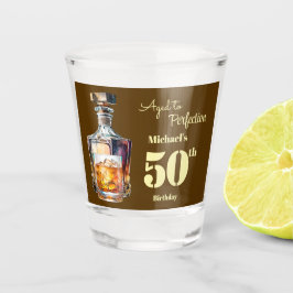 Aged to Perfection Men's 50th Whiskey Birthday  Schnapsglas