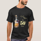 Aged to Perfection Men's 50th Whiskey Birthday  T-Shirt (Vorderseite)