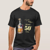Aged to Perfection Men's 50th Whiskey Birthday T-Shirt (Vorderseite)