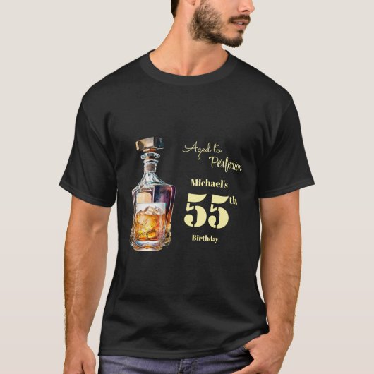 Aged to Perfection Men's 55th Guests Birthday  T-Shirt (Vorderseite)