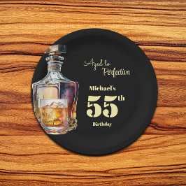 Aged to Perfection Men's 55th Whiskey Birthday Pappteller