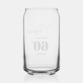 Aged to Perfection Men's 60th Birthday Dosenglas (Rückseite)