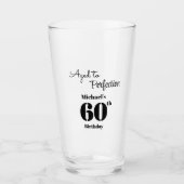 Aged to Perfection Men's 60th Birthday Glas (Vorderseite)