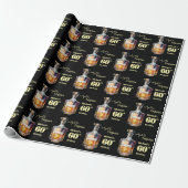 Aged to Perfection Men's 60th Whiskey Birthday Geschenkpapier (Ungerollt)