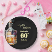 Aged to Perfection Men's 60th Whiskey Birthday Pappteller (Party)