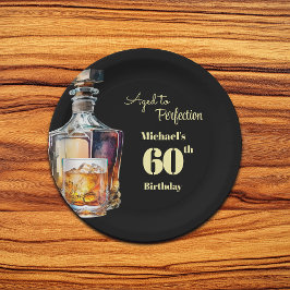 Aged to Perfection Men's 60th Whiskey Birthday  Pappteller