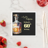 Aged to Perfection Men's 60th Whiskey Birthday Serviette (Beispiel)