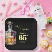 Aged to Perfection Men's 65th Whiskey Birthday  Pappteller (Party)