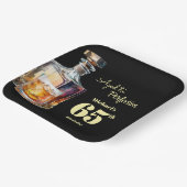 Aged to Perfection Men's 65th Whiskey Birthday  Pappteller (Gewinkelt)