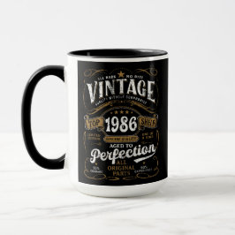 Aged To Perfection Vintage 1986 Birthday 40th   Tasse