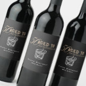 Aged to Perfection Whiskey 50th Birthday Party Weinetikett