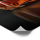 Aged to Perfection Whiskey Bottle Custom Birthday Poster (Ecke)