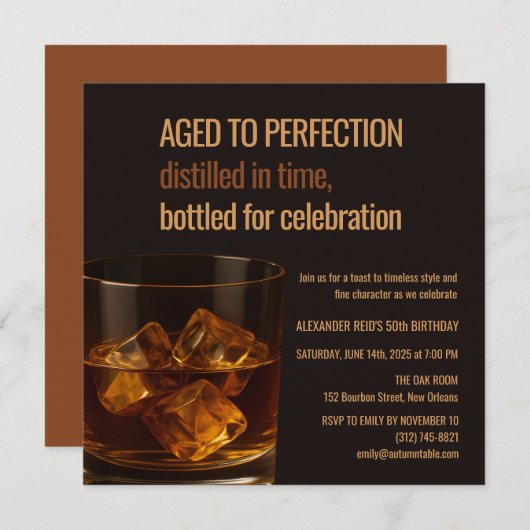 Aged to Perfection | Whisky Birthday (Vorne/Hinten)
