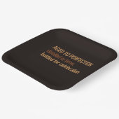 Aged to Perfection Whisky Birthday Celebration Pappteller (Gewinkelt)