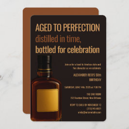 Aged to Perfection | Whisky Birthday Einladung