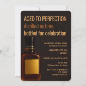 Aged to Perfection | Whisky Birthday Einladung (Vorderseite)