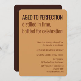 Aged to Perfection | Whisky Birthday Einladung