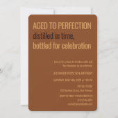 Aged to Perfection | Whisky Birthday Einladung (Vorderseite)