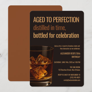 Aged to Perfection | Whisky Birthday Einladung