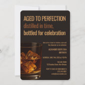 Aged to Perfection | Whisky Birthday Einladung (Vorderseite)