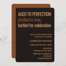 Aged to Perfection | Whisky Birthday Einladung