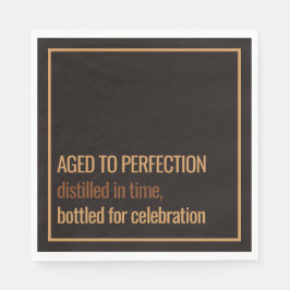 Aged to Perfection | Whisky Birthday Serviette