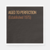 Aged to Perfection | Whisky Birthday Serviette (Vorderseite)