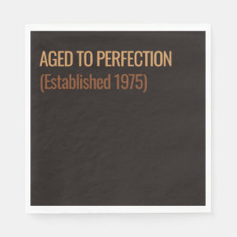 Aged to Perfection | Whisky Birthday Serviette