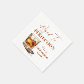 Aged To Perfection Whisky Glass Birthday Party Serviette (Ecke)