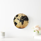 aged-world-map runde wanduhr (Zuhause)