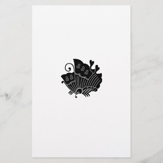 Ageha Butterfly Briefpapier (Vorderseite)