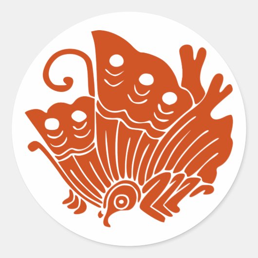 Ageha cho, Japan Runder Aufkleber (Vorderseite)