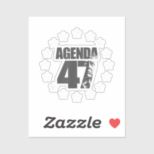 Agenda 47 Patriotic Trump: Wiederwahlkampagne Des Aufkleber