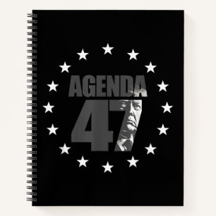 Agenda 47 Patriotic Trump: Wiederwahlkampagne Des Notizblock
