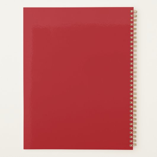 agenda com estampa red planer (Rückseite)