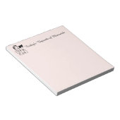 Agenda des Manozids Feministischer Notepad Notizblock (angewinkelt)